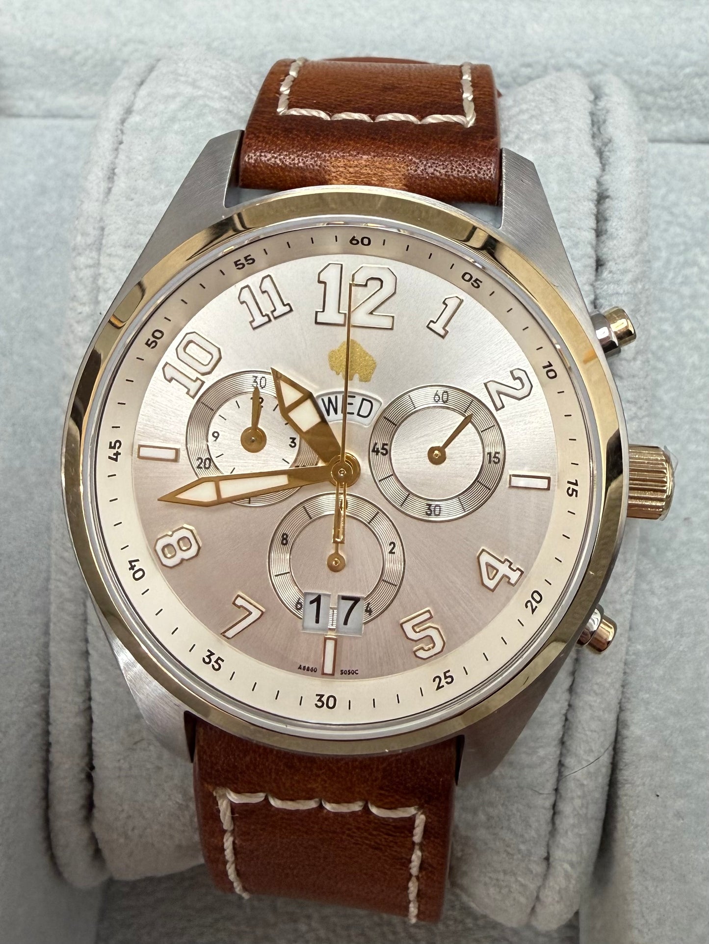 Men’s Chrono Brown Strap Watch