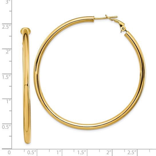 Omega Back Hoops 14KYG