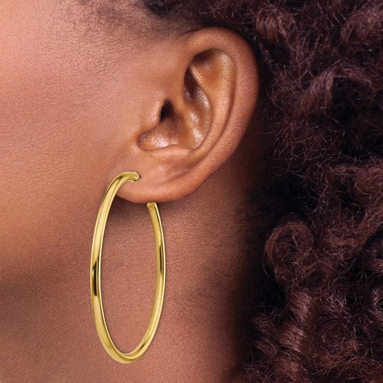 Omega Back Hoops 14KYG