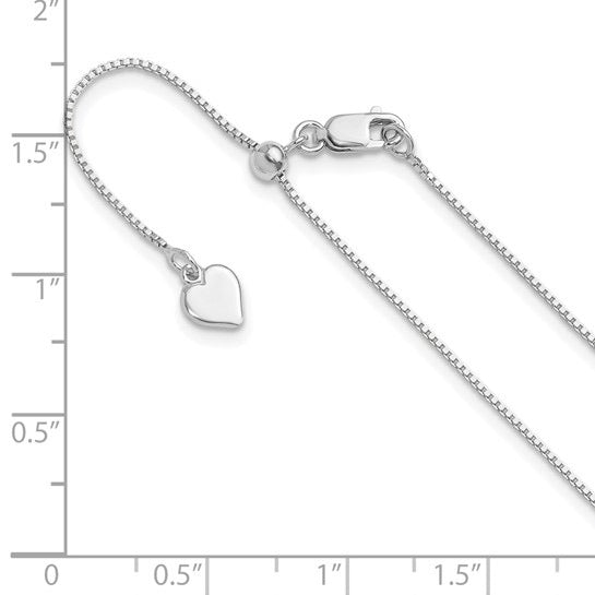 30 inch Adjustable Sterling Silver Wheat Chain