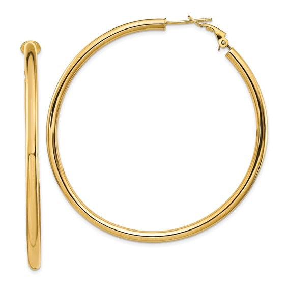 Omega Back Hoops 14KYG