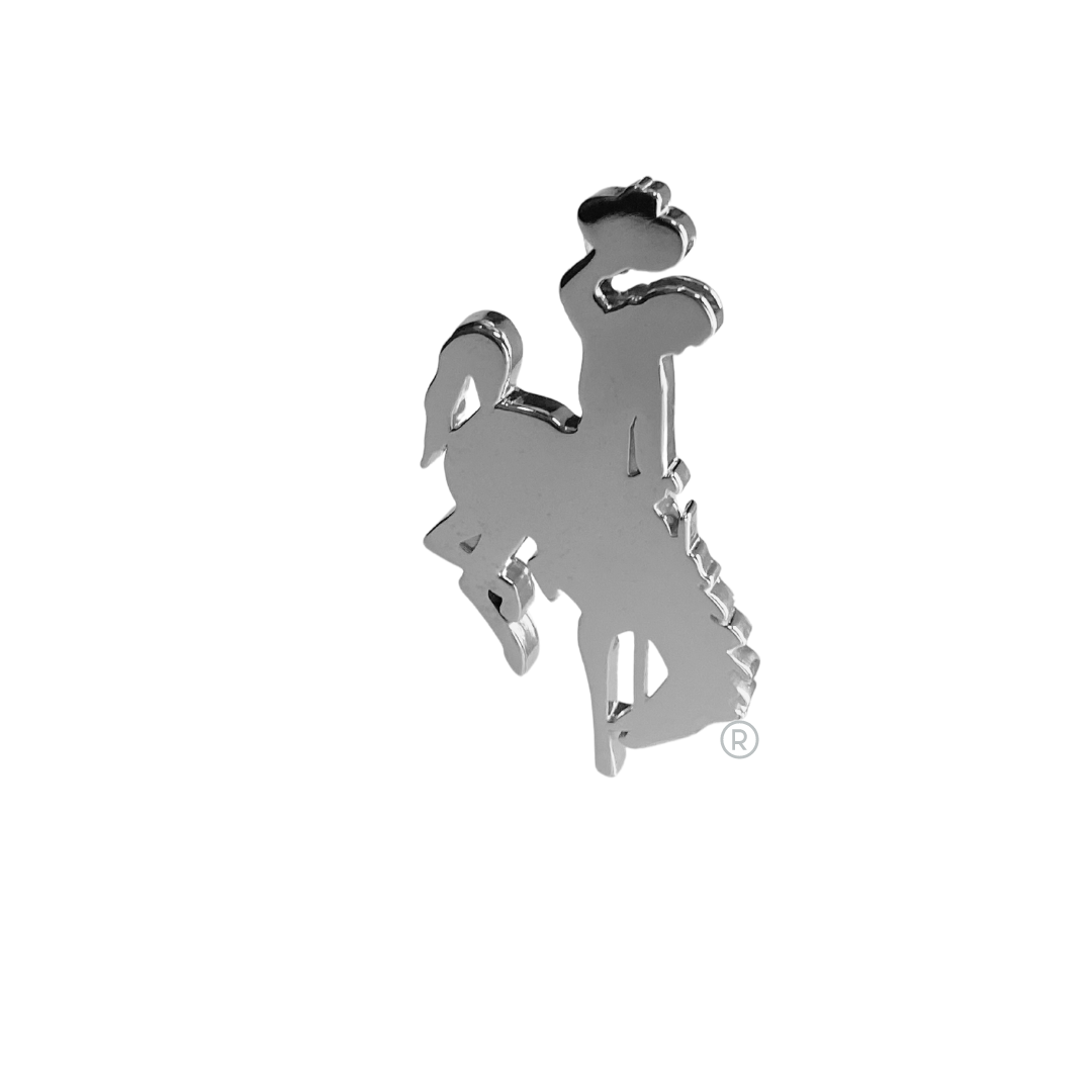 Large Cowboy Pendant 14k White Gold