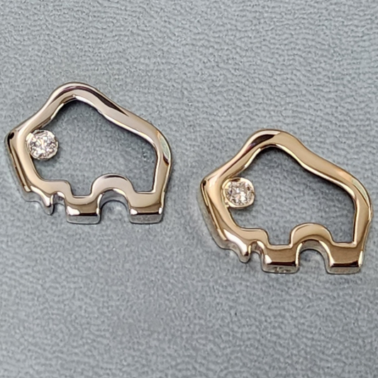 Diamond Eye Buffalo Pendant with Chain