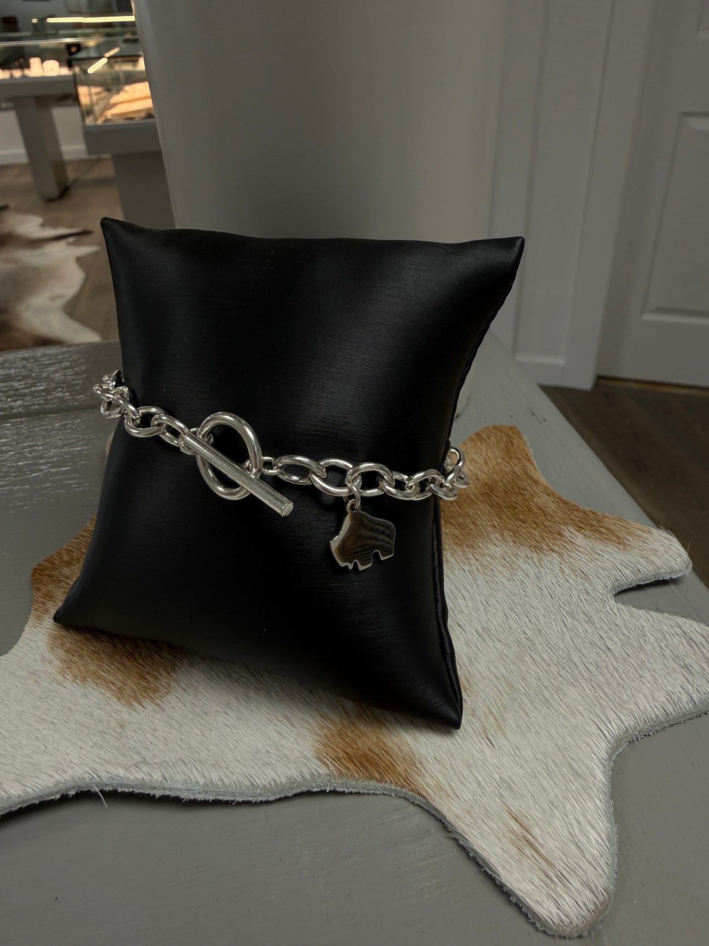 Buffalo toggle bracelet SS