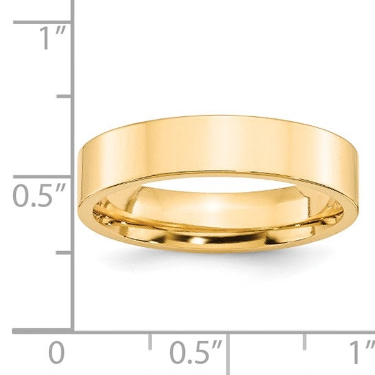 14K Yellow Gold 5mm Comfort Fit Band