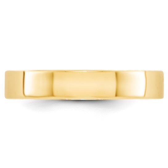 14k Yellow Gold 4mm Flat Band